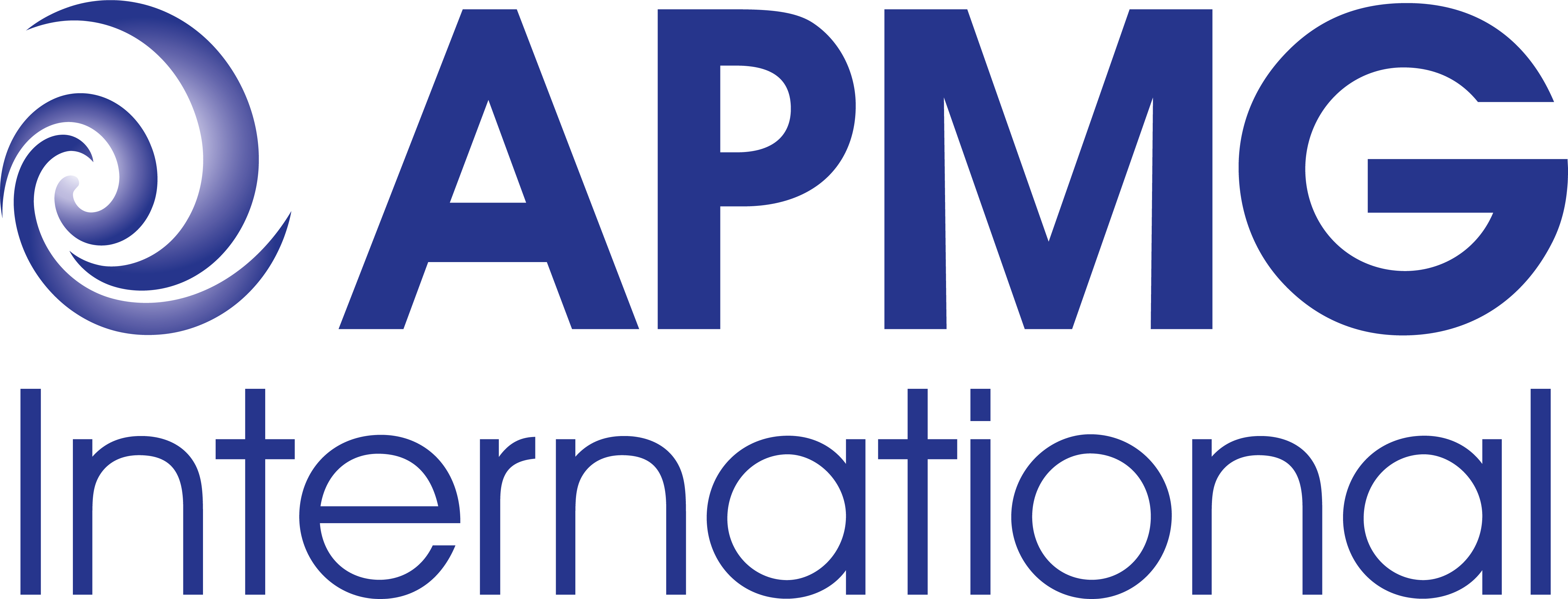 APMG International Logo - stacked (blue on clear)